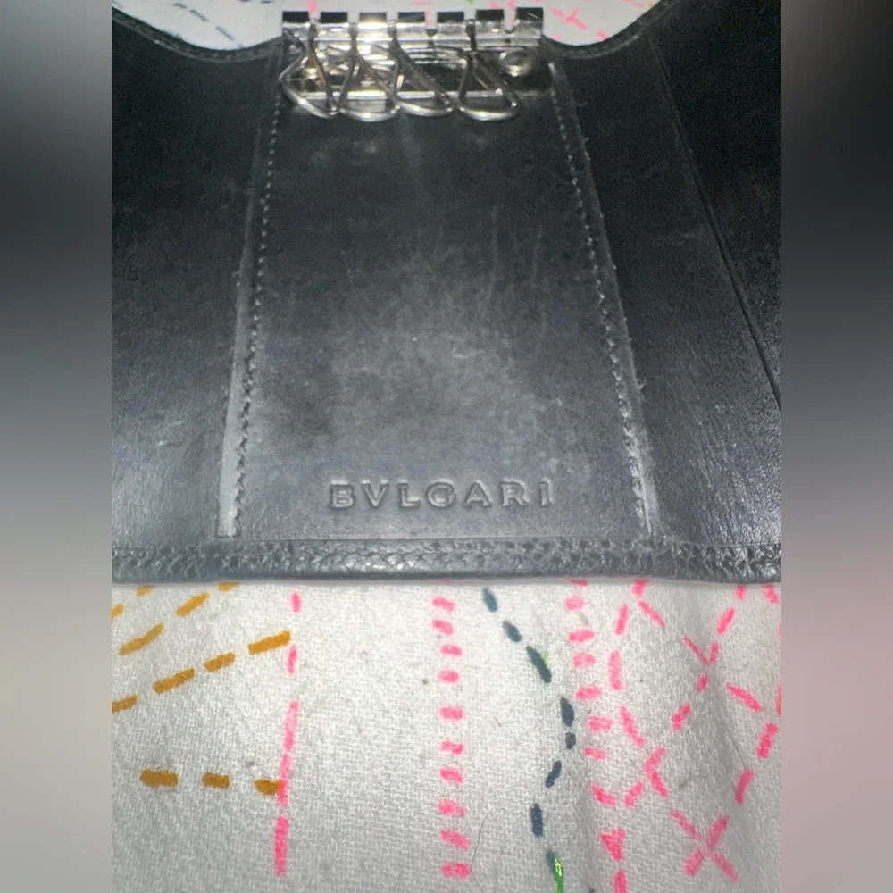 BVLGARI BLACK WALLET/KEY HOLDER